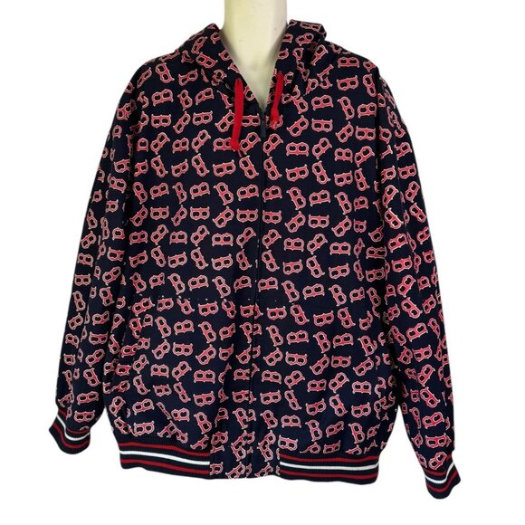 Genuine Merchandise G-III Sports 3XL Boston Red Sox Jacket All Over Logo Print - Picture 1 of 10